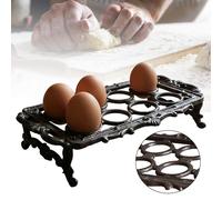 Portauova in Ghisa, Stile Retrò, Organizer Vintage per Sala Da Pranzo, Piano di