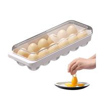 Portauova per Frigorifero - 12 Scomparti Impilabile Contenitore Trasparente | Portauova con Coperchio - per Cucina Casa Frigorifero Pianificazione Pasti Cucina Quotidiana