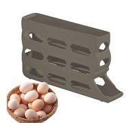 Portauova Per Frigorifero - 4 Livelli Automatico Rotolamento Portauovo - Capacità 30 Uova Scatola Antiscivolo Per Cucina Picnic Preparazione