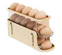 Portauova Pieghevoli A 3 Livelli, Portauova con Rotelle per Frigorifero, Va9698