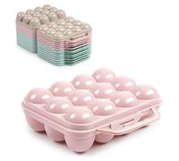 Portauova Uova Set 12 Pezzi Con Manico In Plastica Colorata hmj