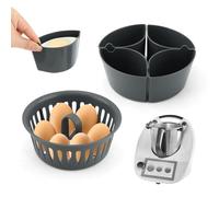 Portauovo 2 in 1, inserto compatibile con Bimby TM5 TM6 TM31, accessorio per robot da cucina per 4 uova in camicia e 6 uova sode, copertura delle esigenze quotidiane della colazione