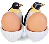 Portauovo a forma di pinguino, idea regalo, set da 2 pezzi