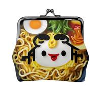 Portauovo con ciondolo a forma di noodle e ramen, portamonete versatile, impermeabile, con chiusura a bacio, per chiavi e carte