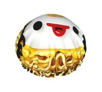 Portauovo Noodle Ramen Stampa Donne Cuffia Doccia Cuffia Da Bagno Riutilizzabile Impermeabile Doppio Strato Capelli Cap Comfort