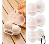 Portauovo Portatile,YouXiaor 3PCS Porta Uova Plastica da Trasporto,Porta Uova da Frigo,Portauova Ribaltabile,Portauova Plastica Porta Uova da Frigo, Portatile Portauova Scatola Uova per Campeggio