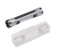 Portautensile a pinza a gambo diritto, asta di prolunga per tornio in carburo cementato, utensile per tornio CNC a doppia testa per maschiatura e foratura, con scatola di plastica