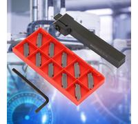 Portautensili a lunga durata MGEHR1212 3 separatori con inserti MGMN300 10 pezzi