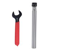 Portautensili a pinza ER11 Codolo cilindrico Asta di prolunga CNC Resistente ad alta precisione per tornio e fresatrice Realizzato in acciaio al carbonio 40Cr con chiave inclusa (C16-ER11A-150L)