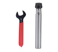 Portautensili a pinza ER11 Codolo cilindrico Asta di prolunga CNC Resistente ad alta precisione per tornio e fresatrice Realizzato in acciaio al carbonio 40Cr con chiave inclusa (C16-ER11A-100L)