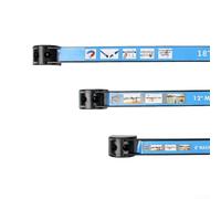 Portautensili a striscia magnetica resistente con collegamenti di estensione flessibili per lunghezze personalizzate e stoccaggio sicuro degli attrezzi (30,5 cm)