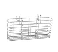 Portautensili - Acciaio inossidabile 7,87x3,54x1,57 pollici | Portaposate e scolaposate, stendino lavabile, organizer per forchette drenabile | Piani Cucina Picnic