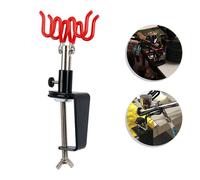 Portautensili Aerografo con Morsetto per 2 Spazzole Supporto Regolabile e Affida