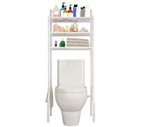 Portautensili da bagno a 3 ripiani, per riporre oggetti da bagno e sopra il WC, per casa, lavanderia, appartamento, WC, interni, piccoli spazi, asciugamani, accappatoio