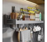 Portautensili da cucina a parete - per organizzare utensili da cucina e accessori soluzione salvaspazio per gli appassionati di cucina