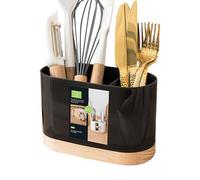 Portautensili da cucina, organizer per utensili, portaposate salvaspazio | 2 scomparti scolapiatti per bacchette e posate, multifunzione per cucina e ristorante