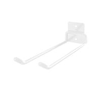 Portautensili da parete in metallo robusto per attrezzi da giardino, organizzatore antiruggine per garage, capanno, ambienti interni ed esterni, supporto per scope e rastrelli, facile installazione.