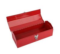 Portautensili in metallo rosso portatile a tetto a padiglione organizzatori per riparazione meccanica con design a strato singolo Caso portautensili a strato singolo