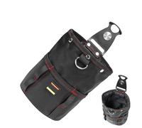 Portautensili - multifunzione con chiusura lampo, robuste tasche per attrezzi per la lavorazione del legno con clip per cintura, piccola borsa organizer