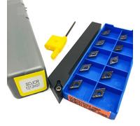 Portautensili Per Tornitura Esterna DCMT070204 Set Di Utensili Per Inserti In Metallo Duro Utensili Per Tornio(SDJCR12H07 and PC90)