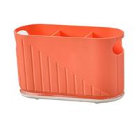 Portautensili - Porta posate da bancone | Scolapiatti per lavello | Cestino per bacchette da cucina | Contenitore per stoviglie a 2 strati | Organizer per utensili