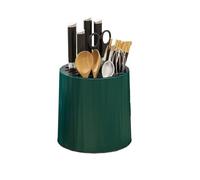 Portautensili Portautensili da banco a 360°, organizer for utensili da cucina multifunzionale, contenitore for utensili da cucina Cestello portaposate(Green)