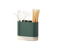 Portautensili Portautensili da cucina for uso domestico Porta bacchette Porta cucchiai Portaoggetti da parete Porta stoviglie da banco Cestello portaposate(Green)