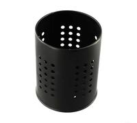 Portautensili salvaspazio in acciaio inox con drenaggio efficace, per organizzare gli utensili da cucina in cucina (nero medio)