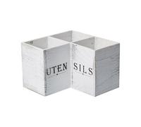 Portautensilios De Cocina, Contenedor De Madera Para Cubiertos, Organizador De Encimera Y Esquina, Soporte Para Cucharas Tenedores Espátula Palillos Servilletas, Almacenamiento De Cubiertos Para Mesa