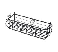 Portavasi Vasi e Accessori per Piante Portafiori in Pizzo con Ganci Ringhiera Parapetto Appeso Fioriera Ferro Battuto Supporto per Piante da Balcone Supporto per Fiori Decorativo da Giardino Scaffa