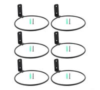 Portavaso da parete resistente, per anello, struttura in ferro robusto, per la sicurezza e l'esposizione delle piante (15 cm)