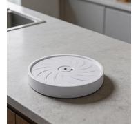 Portavaso girevole per piante con mobilità per uso interno, progettato per sostenere vasi pesanti e prevenire la putrefazione delle radici con stoccaggio dell'acqua (bianco, 35 cm)