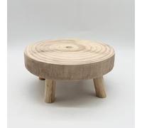 Portavaso in Legno Sgabello per Piante Supporto Rotondo Portafiori Pedestal