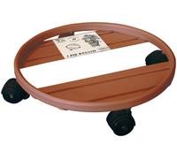 PORTAVASO IN METALLO CON RUOTE DIAMETRO 30CM - CARRELLO