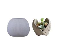 Portavaso in resina con ali d'angelo, in silicone, riutilizzabile, design a forma di ala d'ang