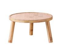 Portavaso Sgabello in Legno Mini Supporto per Piante Fioriera Supporto Bonsai Design Rotondo E Stabile Adatto per Soggiorno Ufficio Camera Casa Scriva, Colore del Legno