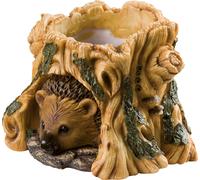 Portavaso Tronco Riccio Cm.20x20h. in Resina