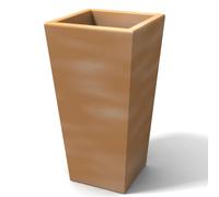 Portavaso Vaso in polietilene EGIZIO LISCIO 30x30xh 39 cm ideale per arredare al meglio sia un ambiente interno che esterno tegola tegola