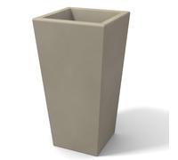 Portavaso Vaso in polietilene EGIZIO LISCIO 30x30xh 39 cm ideale per arredare al meglio sia un ambiente interno che esterno tortora tortora