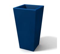 Portavaso Vaso in polietilene EGIZIO LISCIO 30x30xh 39 cm ideale per arredare al meglio sia un ambiente interno che esterno Blu blu