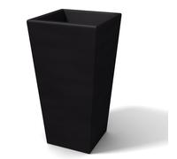 Portavaso Vaso in polietilene EGIZIO LISCIO 30x30xh 39 cm ideale per arredare al meglio sia un ambiente interno che esterno Grafite grafite