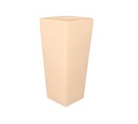 Portavaso Vaso in polietilene EGIZIO rustico 30x30xh 39 cm ideale per arredare al meglio sia un ambiente interno che esterno Crema crema