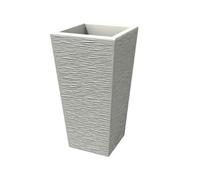 Portavaso Vaso in polietilene EGIZIO rustico Dimensioni 34x24x h 91 cm ideale per arredare al meglio sia un ambiente interno che esterno Colore Bianco Bianco