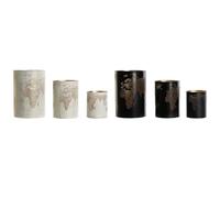 PORTAVELA SET 3 METAL 15X15X22 DORADO 2 SURT.