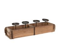 PORTAVELA TECA HIERRO 60X15X14 MOLDE LADRILLO