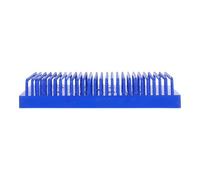 Portavetrini da Laboratorio in Plastica Blu, Scolatoio per Vetrini | Struttura Multilivello, Drenaggio Innovativo, per Vetri Coprioggetto e Vetrini, 1 Pezzo