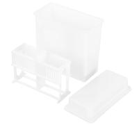 Portavetrini in Plastica Bianca Slot per Microscopio e Campioni | Capacità Adeguata, Facile da Pulire, per Insegnamento Scolastico e Ricerca Scientifica, Supporto per Citologia e Istologia