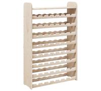 Portavini con Pannello Superiore 72,5x25x111,5 cm Massello Pino, Mobili, Armadietti e portaoggetti, Rastrelliere vini Marrone
