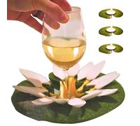 Portavino Da Bagno - Portabicchiere Da Vino Per Vasca | Portacandele Galleggianti Di Loto | Portabottiglie Galleggiante | Portabottiglie Galleggiante A | Portabicchiere Da Vino Portacandele Da D