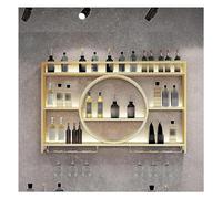 Portavino montato a parete con luce LED, portabicchieri per vino in metallo moderno, supporto per bicchieri da vino, mensole galleggianti per la decorazione di casa in cucina, bar e ristoran